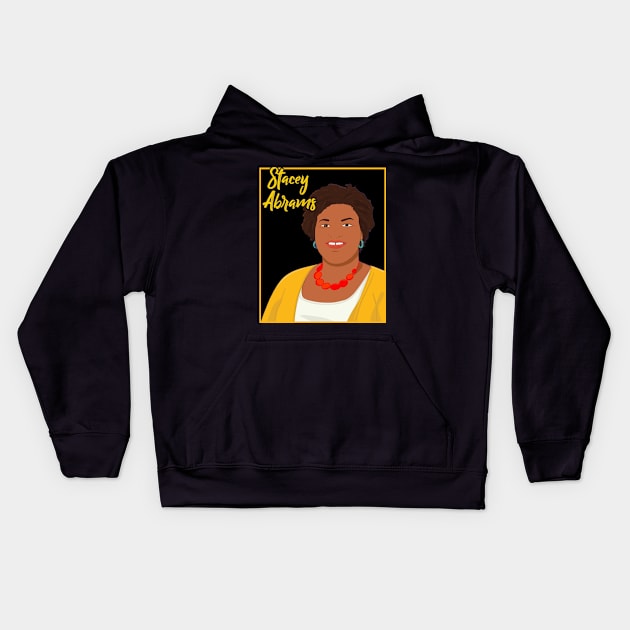 stacey abrams Kids Hoodie by nanayacha